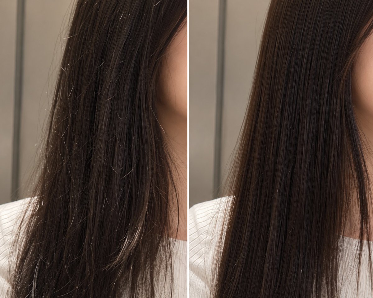reinaa694's tweet photo. 梅雨で髪が3倍広がる民へ。
『お風呂でキュレルのヘアパック→ドライヤー前スンカのヘアミルク』ってやつしてるけど、湿気のうねりがなくなって、人生救われるよ。朝のまとまり方が全然違う…。 https://t.co/7aGTBzazAq