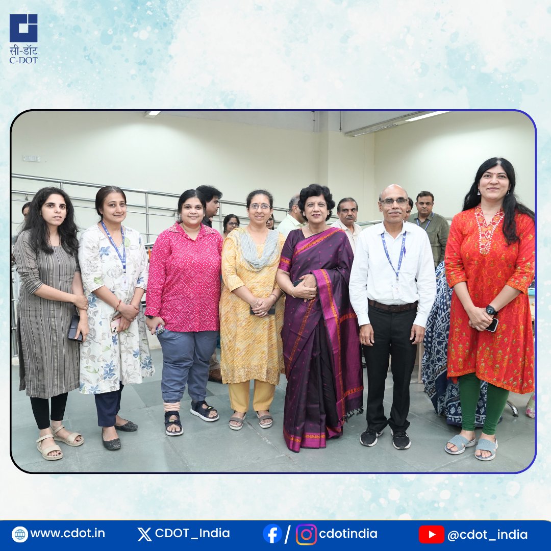 CDOT_India's tweet photo. Some journeys leave behind more than accomplishments - they leave behind relationships, memories, and an enduring legacy.
As Ms. Anupam Kapur concludes her distinguished journey with @CDOT_India , we celebrate her years of #dedication , sincerity, and #invaluable service. Her #commitment and positive spirit have touched the lives of many #colleagues and contributed meaningfully to C-DOT's mission.
Though this chapter comes to a close, the #respect and #admiration she has earned will remain a cherished part of the C-DOT family.
We wish Ms. Anupam Kapur abundant #happiness , good #health, and endless opportunities to enjoy the moments that matter most. May her retirement be filled with #peace, fulfillment, and #exciting new beginnings.
#ThankYou for your remarkable journey with C-DOT.
You will always be a valued member of the C-DOT family.
@PIB_India @pib_comm @DoT_India @JM_Scindia @PemmasaniOnX @rkupadhyay
#Farewell #Retirement #CDOT #Gratitude #NewBeginnings #BestWishes