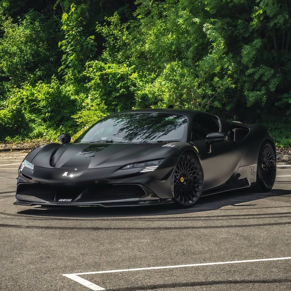 autochat360's tweet photo. Murdered #SF90 on AL13 Wheels S025 finished in Gloss Black https://t.co/EELcaOeVAv