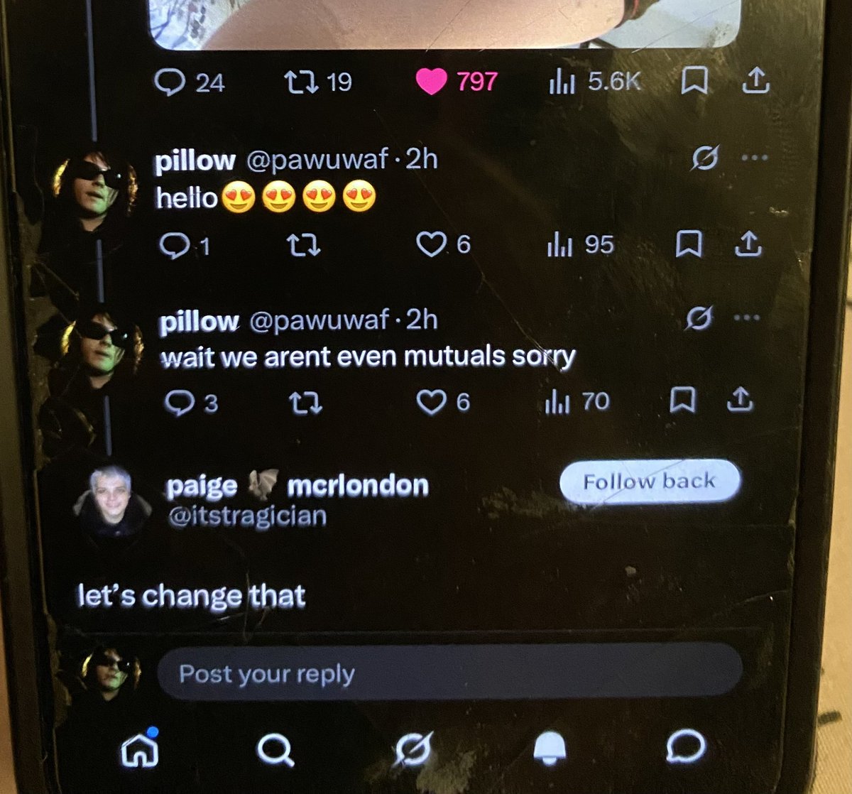 pillow MCR JACK THE RIPPER tweet media