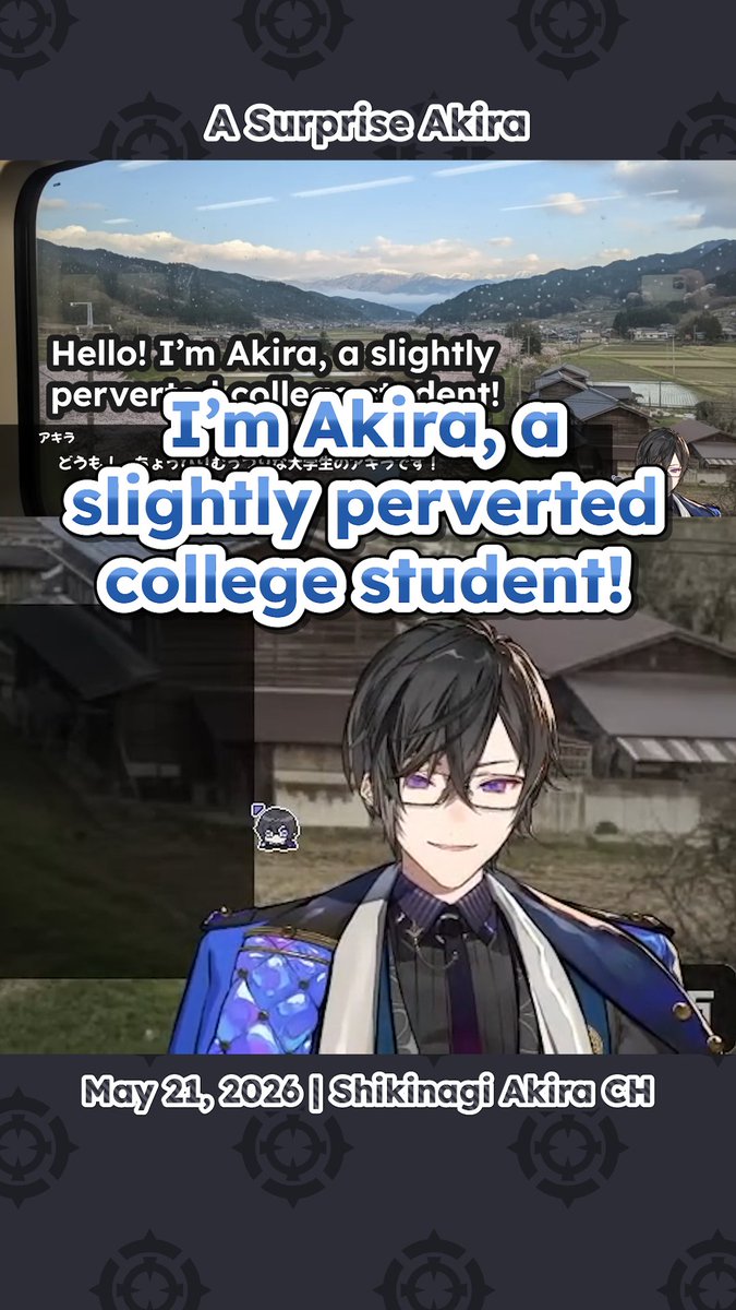 NIJIRandom's tweet photo. [ENG Clip]

🍝🍷 / ♦️☕️ / 📄 / 🦉🎻
A Surprise Shikinagi Akira
🔗: https://t.co/t1KmHUJHnw https://t.co/9q5BC1vbST
