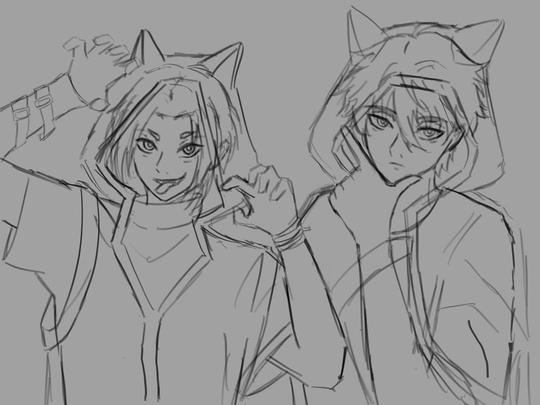 sate_lights's tweet photo. cyber cat nagireo sketch https://t.co/cNIhKx1uUY