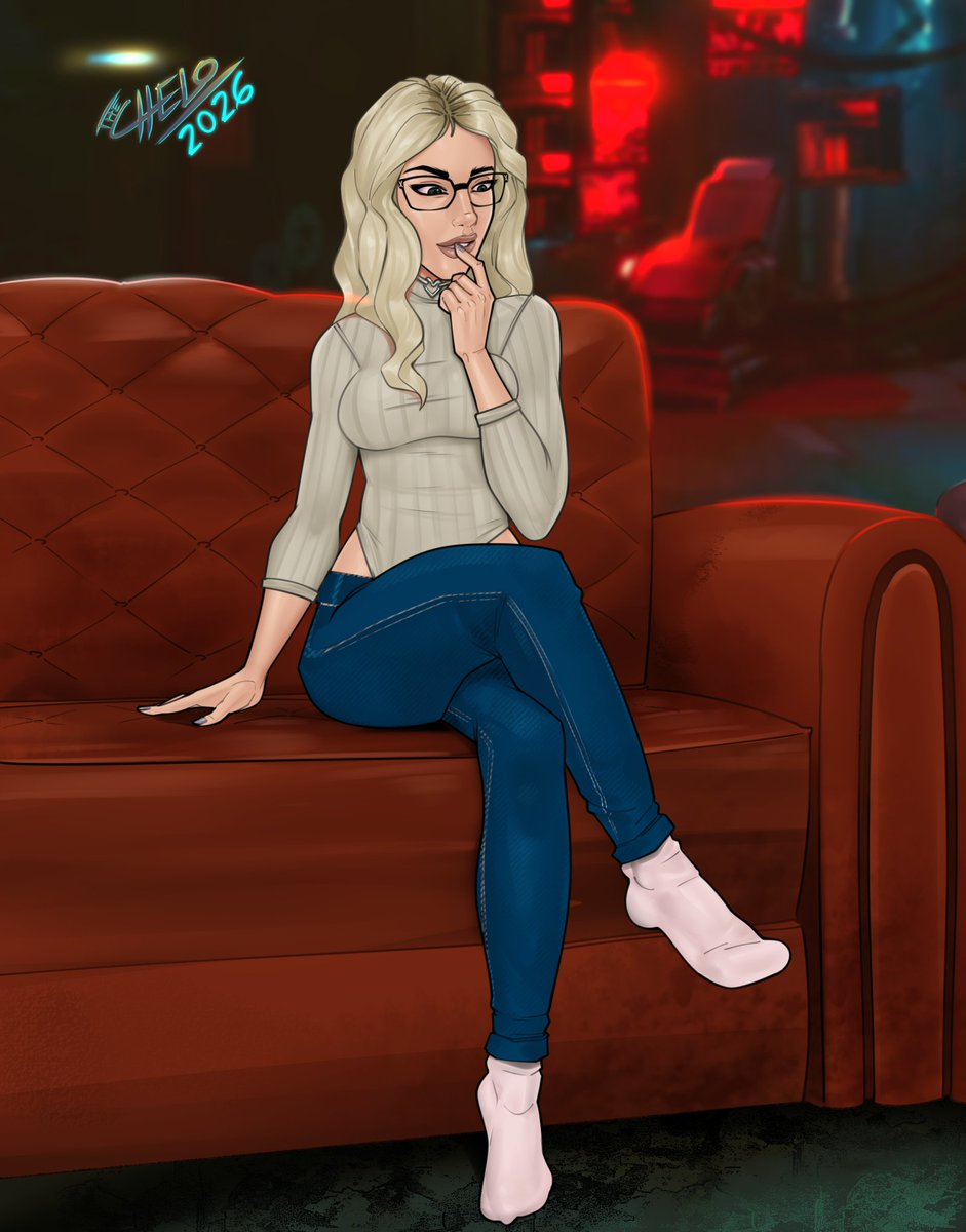 thecheloart's tweet photo. Hello people! Here's a new commission piece made for an "Anonymous" user, a Cyberpunk fantasy featuring a charming model named Shae, who wants to take her first steps in the adult industry 🦾🤖📹
#Cyberpunk #Maelstrom
I hope you like it 😉
👉 RT &amp; ❤️ 👈 https://t.co/PZacmLJaUy