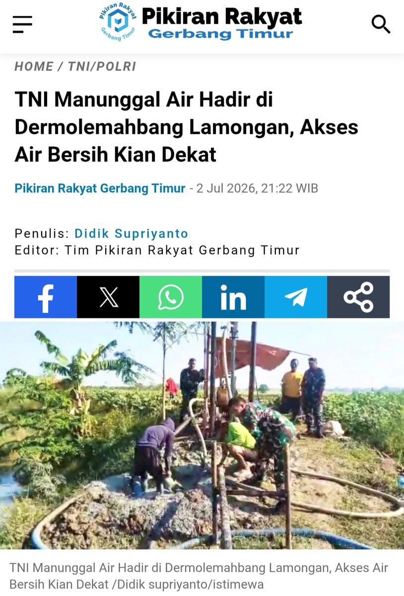 Brigtaaa's tweet photo. TNI tak kenal lelah. Ketika kota ramai, personel TNI malah bergerak ke kawasan 3T memberikan edukasi, layanan medis, dan kemudahan ekonomi bagi masyarakat.
Wujudkan Kerja Bersama https://t.co/ZOYGMnSfBO