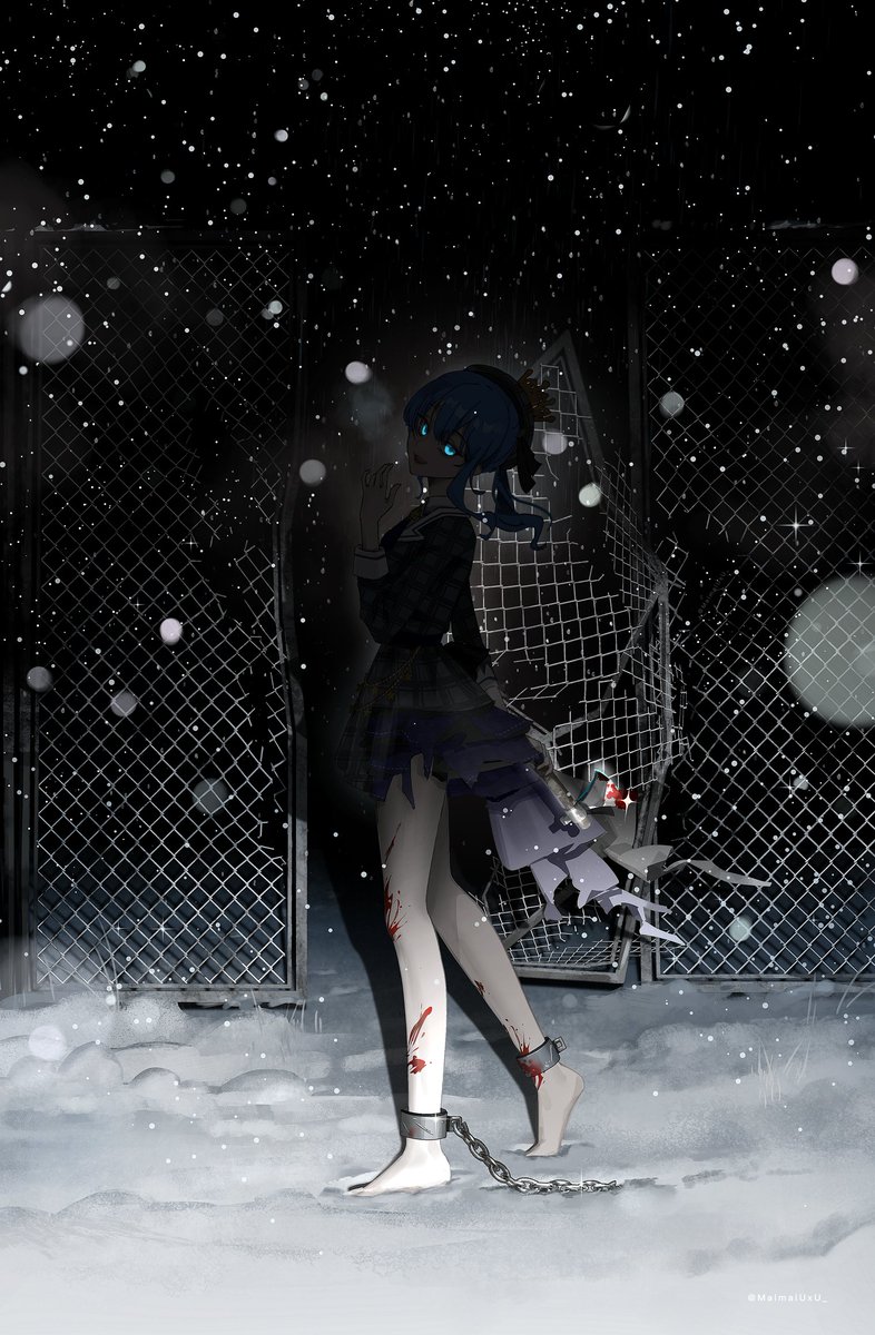 MaimaiUxU_'s tweet photo. 「外、寒いね……」
 #ほしまちぎゃらりー https://t.co/J66vBfmwUf