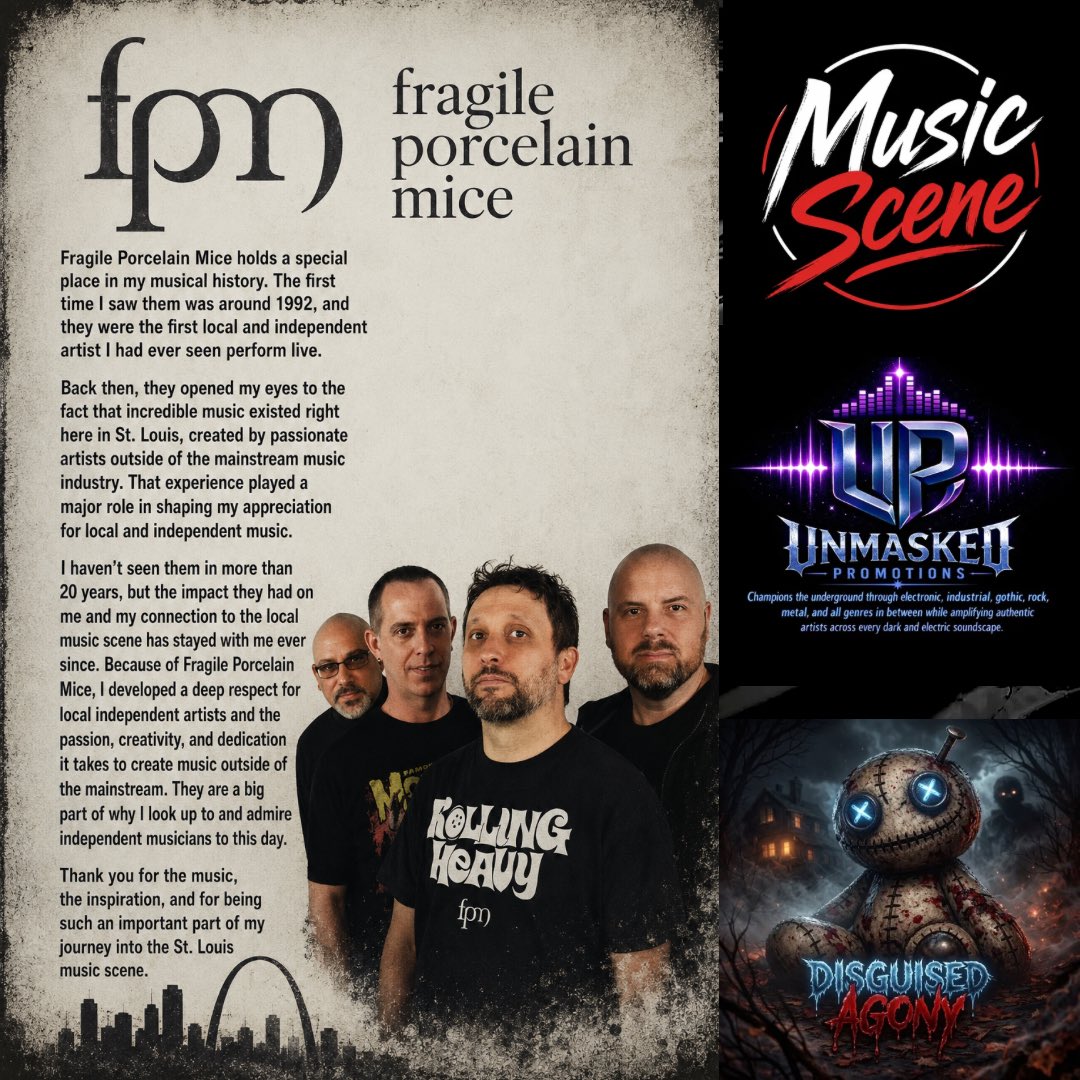 disguisedagony's tweet photo. #FragilePorcelainMice #StLouisMusic #SupportLocalMusic #IndependentMusic #MusicMemories https://t.co/KdFGqe7zX2 https://t.co/KXnyE563qs