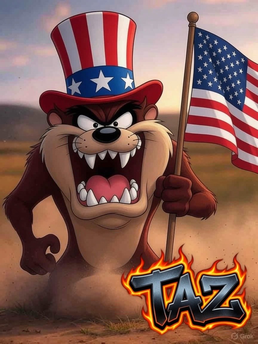 TazTears's tweet photo. @elonmusk Well we’re not going to let them take away jack shit.   America STRONG 🇺🇸 https://t.co/c27rDsap4b