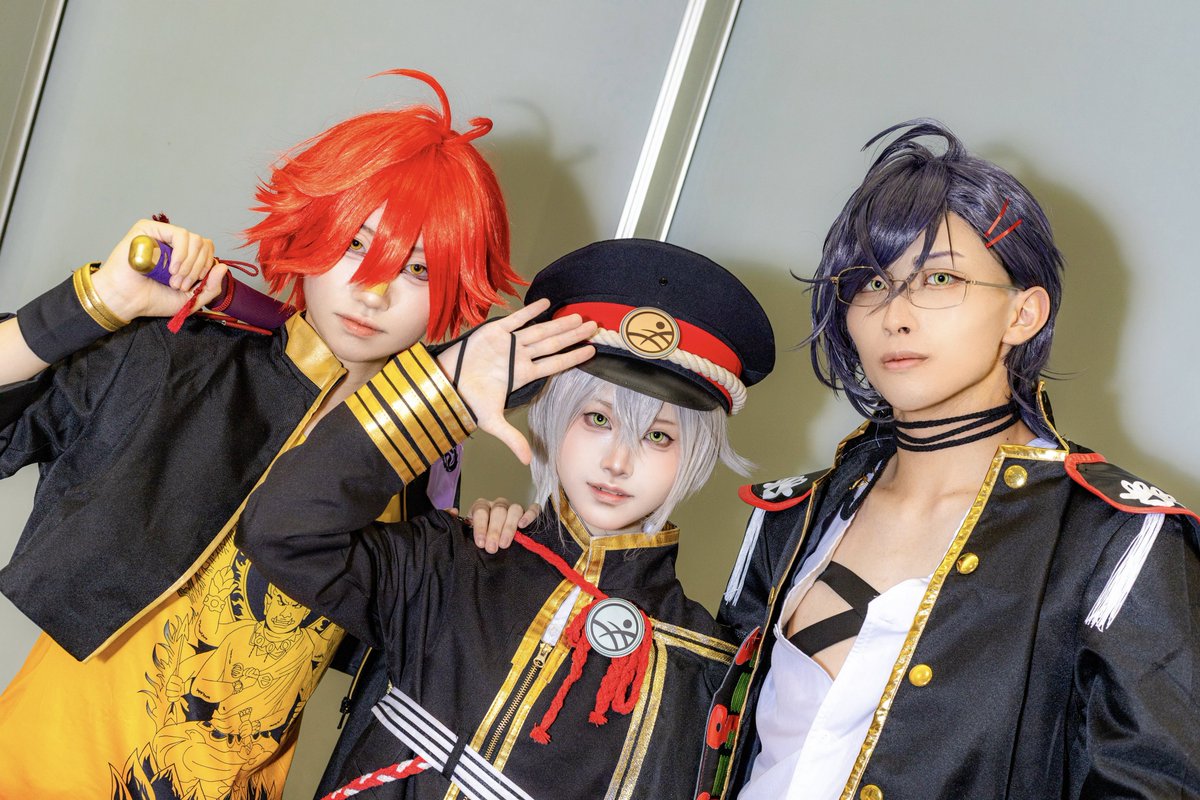 u0x0uii's tweet photo. ※cos

愛染国俊▼Lupi(@Luna_na_0u )
蛍　丸　▽つづら うみ
明石国行▼志藤(@shidoh_kg )

📸-ほしのしいや(@ho_shishi0925 )様 https://t.co/bkVXd1Xh69