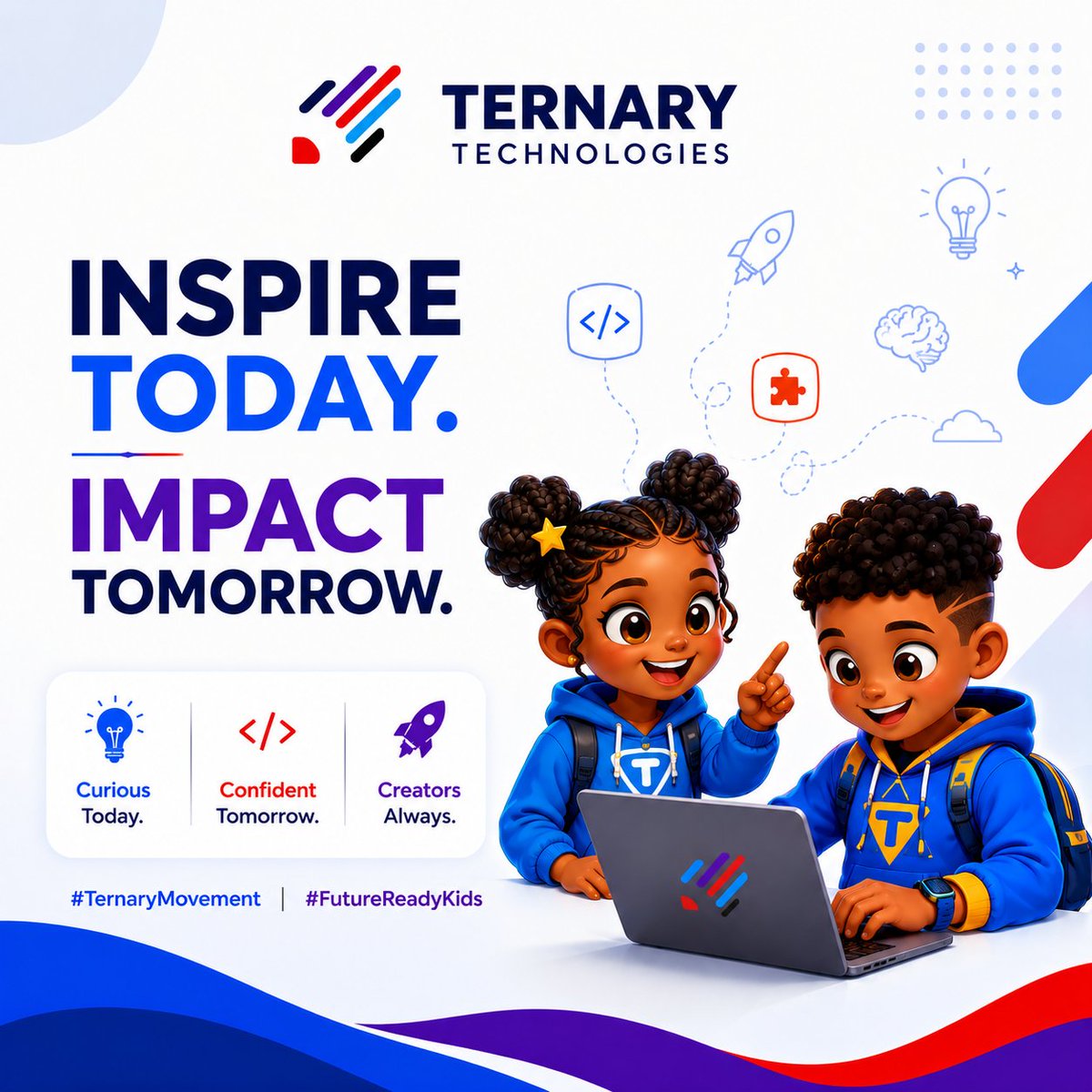 Ternary_Techies's tweet photo. The best schools don't just prepare children for exams.
They prepare them for a world that's constantly changing.
Technology isn't replacing great teaching. It's expanding what's possible in every classroom.
#TernaryMovement #EarlyTechEducation https://t.co/o5375isahJ
