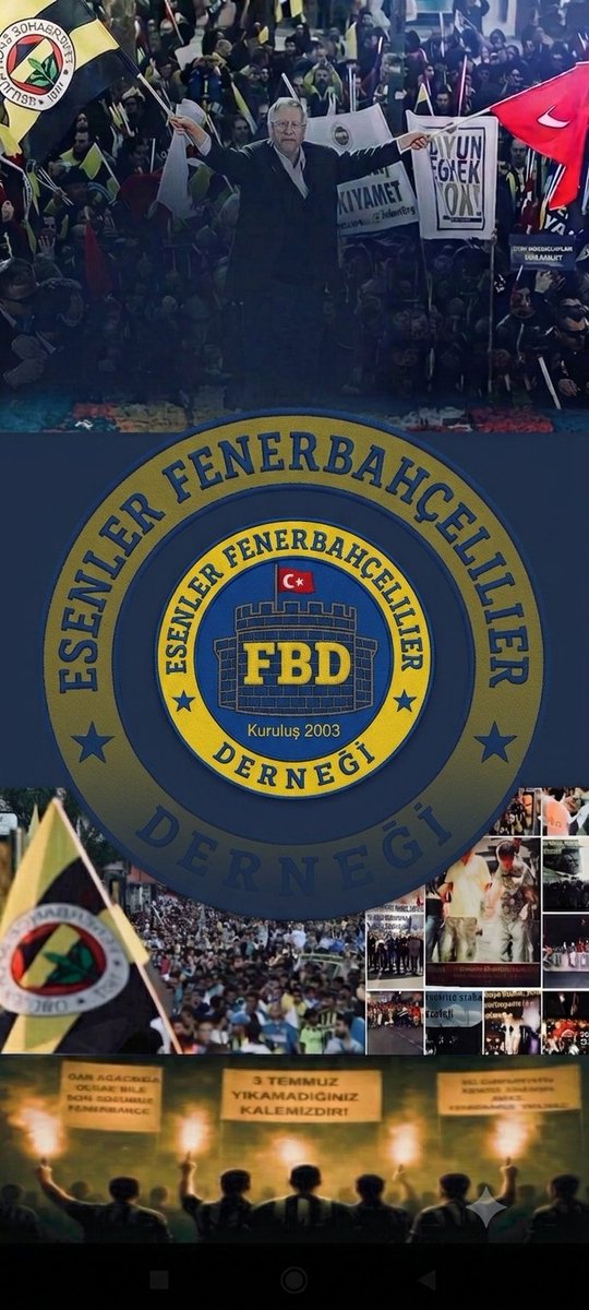 EsenlerFBD's tweet photo. 15 yıl önce bizi bir kumpasla yıkabileceklerini sandılar.

Ama biz…

Meydanlarda,
Adliye önlerinde,
Tribünlerde,

Tek ses, tek yürek olduk.

Ve hep birlikte haykırdık:
#FenerbahçeYıkılmaz 💛💙 https://t.co/4sriCWJowL
