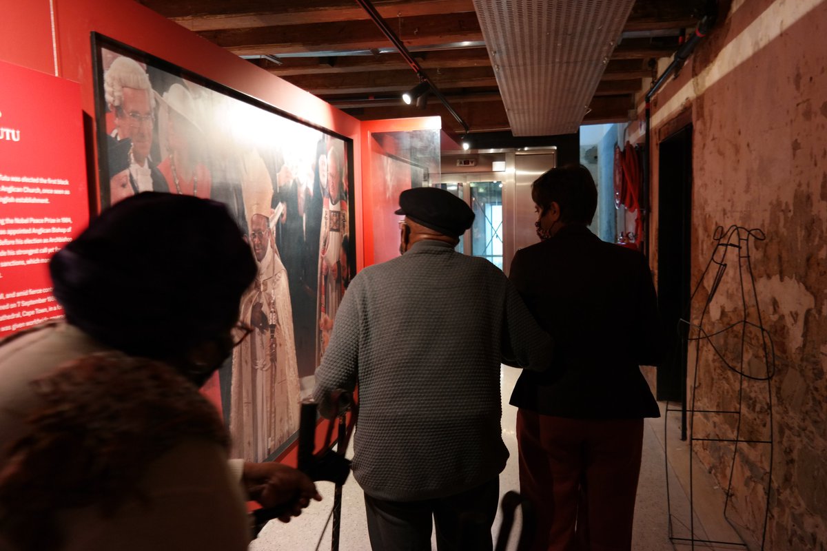 TheTutuLegacy's tweet photo. He was here. In these rooms. Walking through the story of his own life - the vestments, the words, the personal moments, present for a moment that very few people ever experience: seeing their own legacy told, while they are still alive to witness it. 🔥

Truth to Power is open every day but Sunday. And walking through it feels less like visiting an exhibition and more like stepping into the room where history was still being decided.

Stand in front of the robes and mitre he wore at his enthronement. Read the words that called out a system built on injustice - and feel the weight of what it took to say them out loud, knowing exactly what they might cost. Walk the labyrinth where he prayed before stepping back into the fire.

And then look at the photographs.

The Arch with his children - laughing, always laughing. The Arch and Mam' Leah, steady and together through everything. The Nobel Prize. The protests. The funerals, individual and mass, where he carried the grief of a nation in his own body, openly, without apology. The TRC wall, where survivors spoke and the world was asked to listen.

This is not history at a safe distance. This is the story of what ordinary conviction looks like when it refuses to stay quiet - told through the life of the man who lived it. 🖤

He believed, and said so publicly, at great personal risk, that "the world has an even greater instinct for goodness, rebirth, mercy, beauty, truth, freedom and love" than it has for evil.

That belief was not naive. It was a choice. Made daily. Under pressure. With full knowledge of the cost.

Come and see what that looks like when it is told without apology. 🖤

📍 Desmond & Leah Tutu House, District Six, Cape Town 

Open to the public every day but Sundays, bring a friend, bring your children, bring your questions.

#TruthToPower #DesmondTutu #ArchbishopTutu #CapeTown #ApartheidHistory #SouthAfricanHistory #TutuLegacy