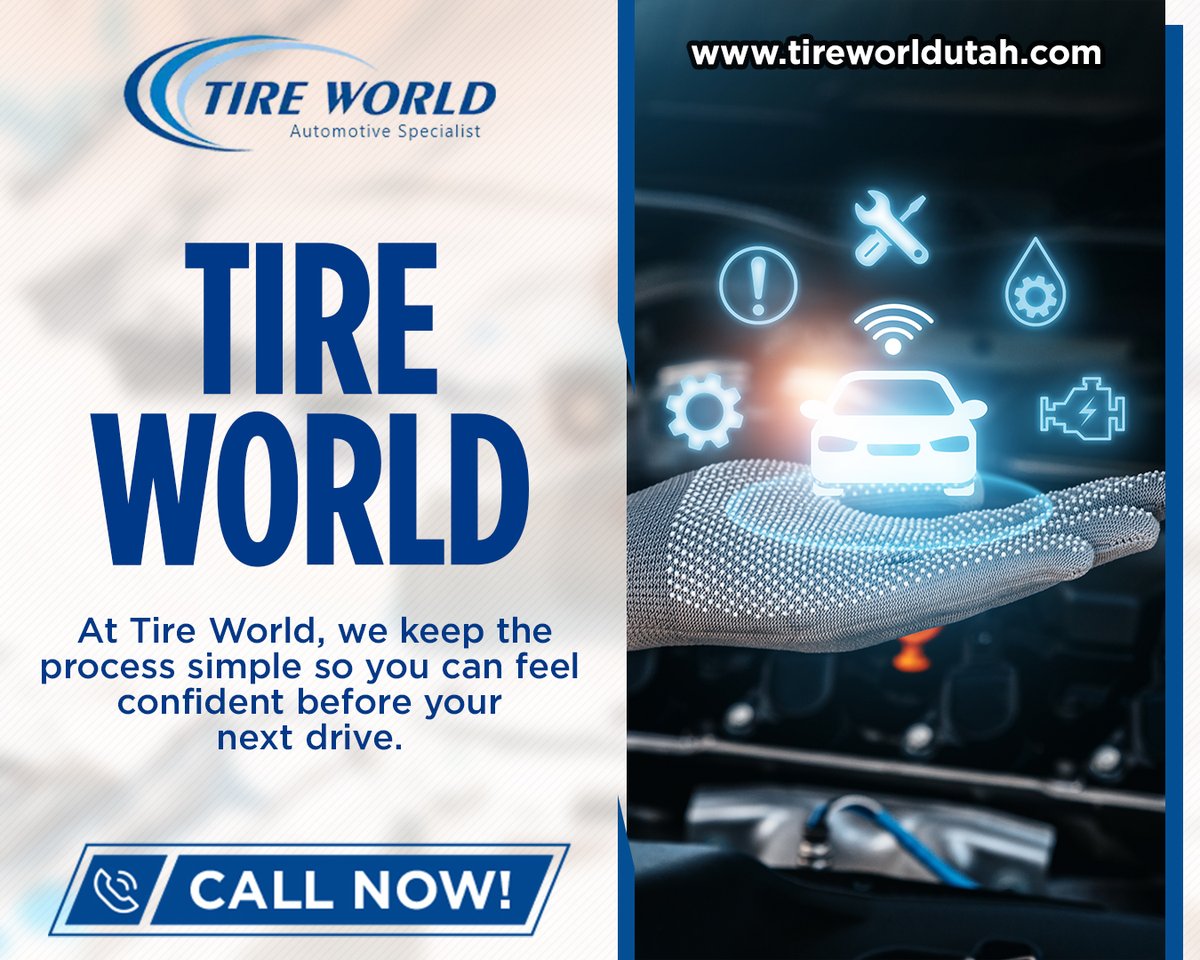 TireWorldSLC's tweet photo. 🛞 Salt Lake Tire Care!

Need tire or auto care in Salt Lake City? Tire World helps with tires, wheels, balancing, alignments, brakes, batteries, and more. Book with Tire World!

🌐 https://t.co/wNNZdeAoh4

#TireWorld #IndustrialTireFlatProofingService https://t.co/YIAuvsX2dM
