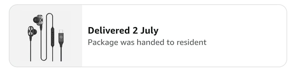 Heyman_boy's tweet photo. My order is showing as "Delivered – Package was handed to resident" on 2 July, but I have not received the package. No one at my address accepted it. @amazonIN @amazon https://t.co/iL7CGAArXH
