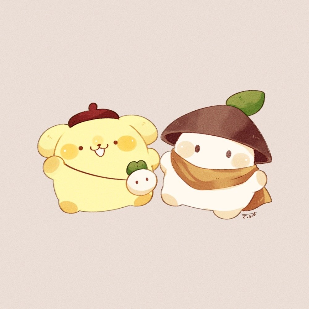 tenmiyakiyo's tweet photo. ポムポムプリンとタビロウ https://t.co/5mFYhueq5J