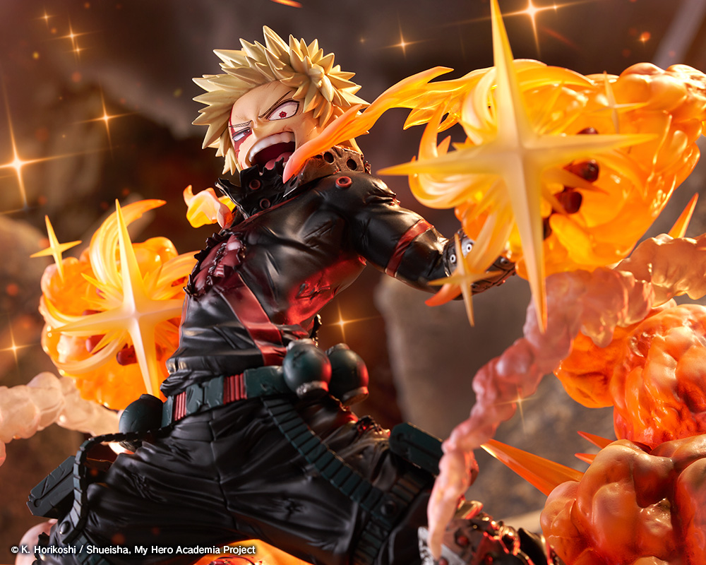 Kotobukiya_EN's tweet photo. ◤PRE-ORDERS OPEN◢
From the anime My Hero Academia, Katsuki Bakugo makes his return!

Covered in injuries, his awakened appearance when he overcomes his limits during the final battle with All For One is recreated!

※Additional face part offered on separate pre-order listing.

https://t.co/lEV9afN7PY

#heroaca_a #MyHeroAcademia