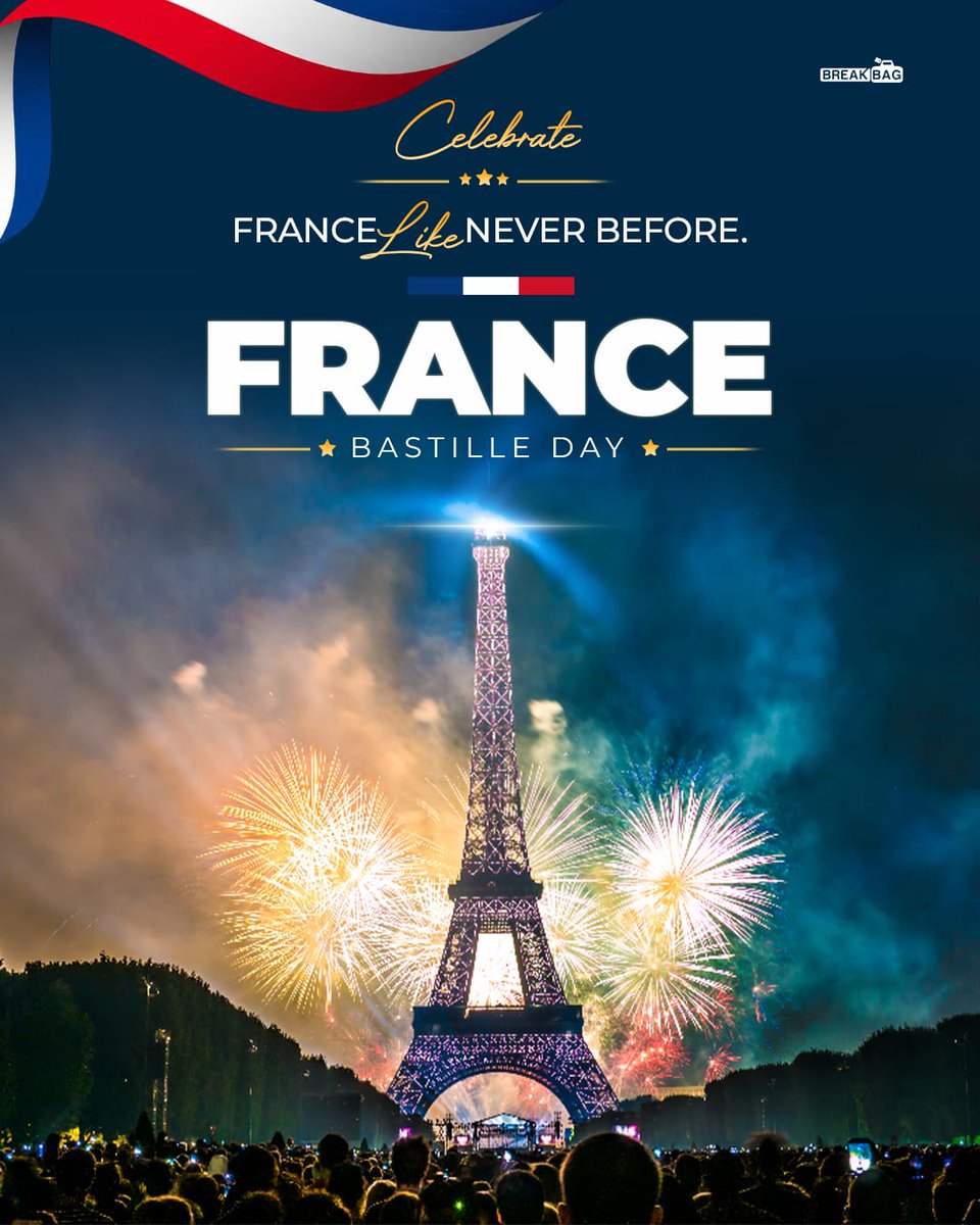 breakbag01's tweet photo. Celebrate Bastille Day – Vive la France! 
Your next European getaway? 
Let BreakBag Holidays take you on an unforgettable journey through the heart of France. 
#BastilleDay #France    #FranceTravel #Paris #EiffelTower #VisitFrance #FranceTour #FranceTourPackage #EuropeTrip https://t.co/z4QVZaxKVr