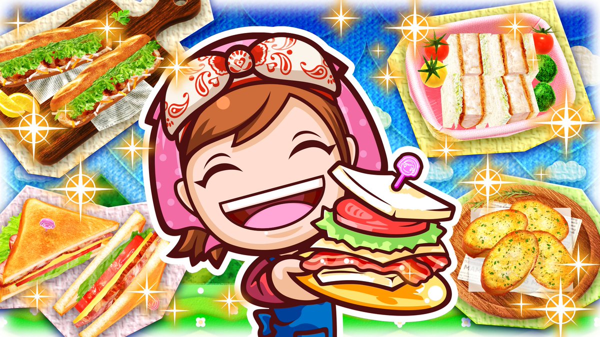 cookingmama_jp's tweet photo. みんな「クッキングママ：ヌーベルキュイジーヌ」でお料理してるかな？
ピクニックイベントは今日が最終日！限定食材「パン」を使ったお料理にチャレンジしてみてね！
🥪🥖🍞🥐🌮🥪
🕹️Apple Arcade→ https://t.co/o0u1DpjWat
#CookingMamaCuisine #AppleArcade https://t.co/4O979jXSQT