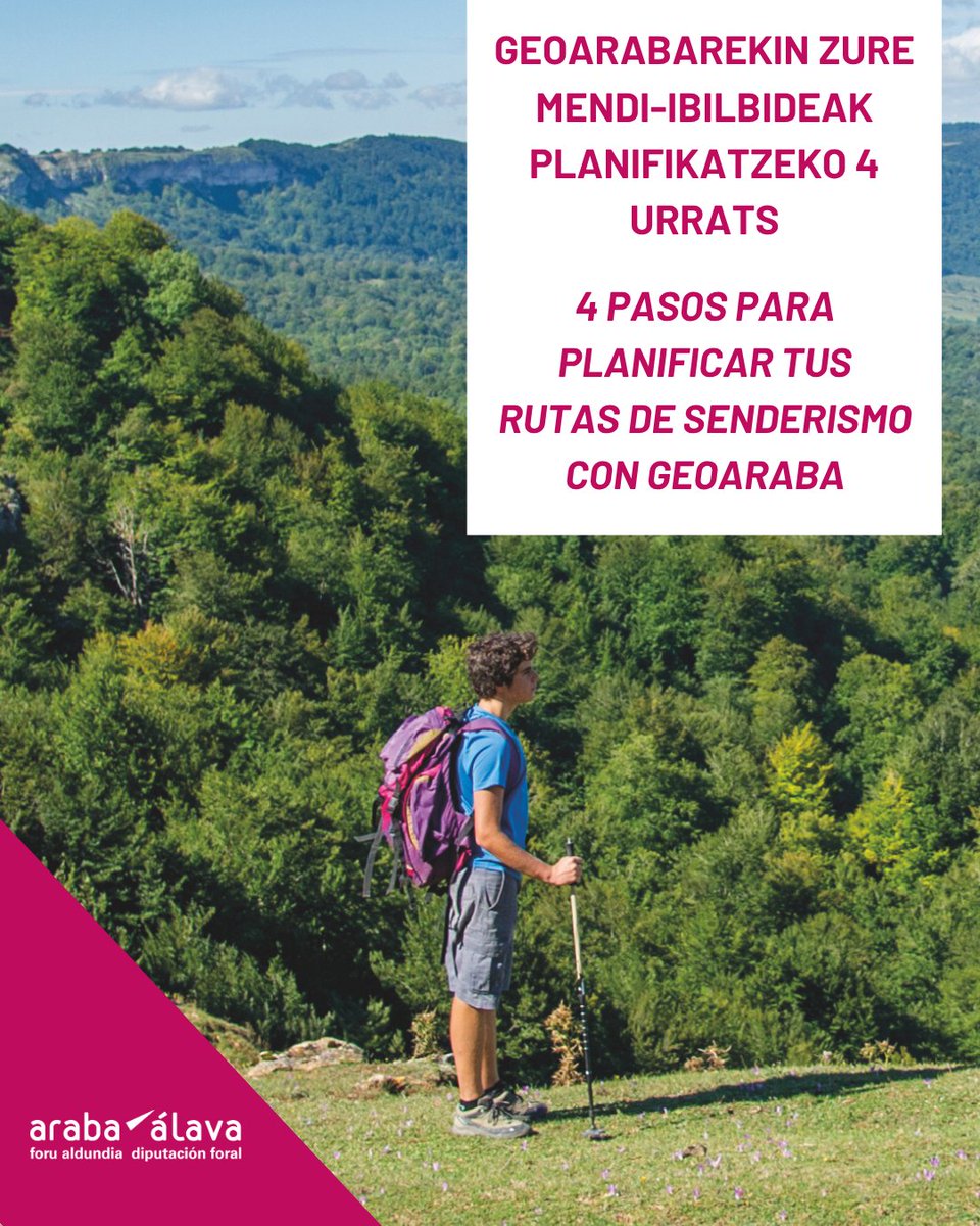 GeoAraba's tweet photo. 🥾 GeoArabak Arabako mendi-ibilbideak planifikatzen ere laguntzen dizu.

Infografia honetan, mendira irten aurretik GeoArabak nola lagun diezazukeen erakusten dizugu.

🔎 Ezagutu GeoAraba: https://t.co/SVvGihuj00 https://t.co/x618PqwZlS