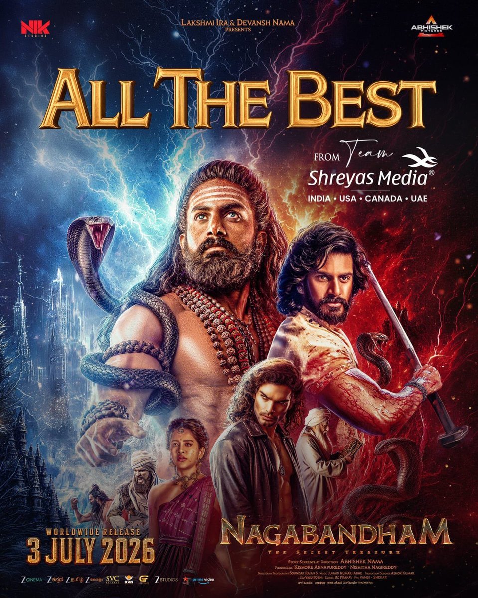 VANAPATLAV43830's tweet photo. Best film in recent times 
visuals matram peaks 💥💥 especially war sences in 2nd half 🔥

mana sanathana darmanni chala baga chupincharu 

theatres lo miss ayyi tarwatha TFI failed here anakandi watch in now
#Nagabandham https://t.co/KUM46AsYnl