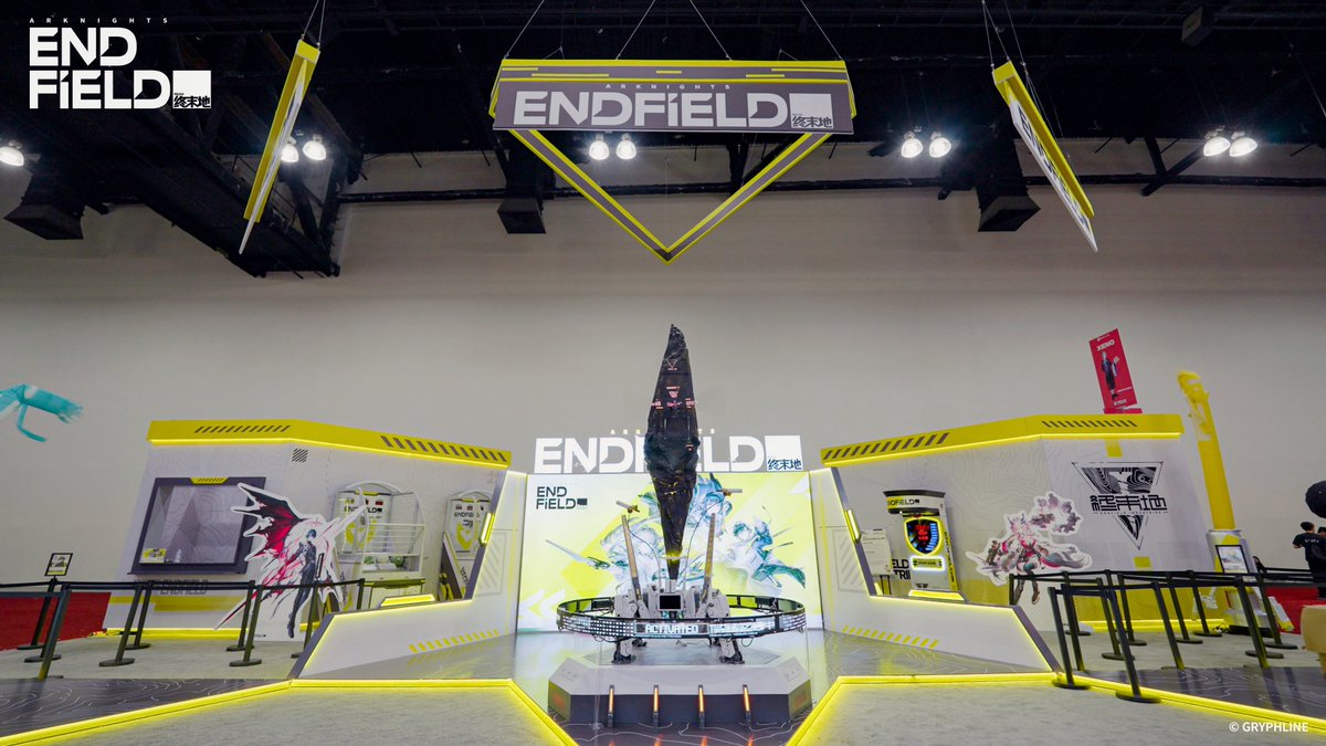 AKEndfield's tweet photo. Dear Endministrators,

Day 1 at #AX2026 was a blast! Thank you to everyone who stopped by our booths yesterday.

If you haven't visited us yet, come find us at South Hall #3724 and West Hall #936. We'll be here through Sunday!

#ArknightsEndfield #AX2026 #EndfieldAX2026 https://t.co/pdkbyeAY5N