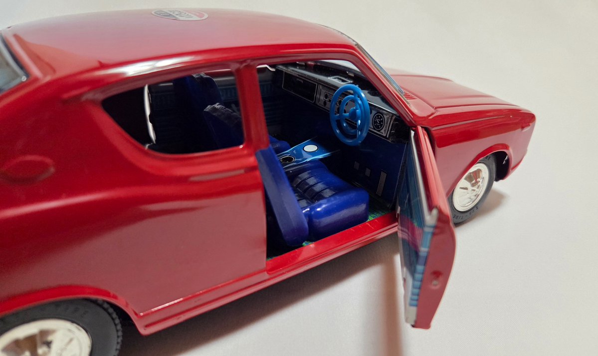 ②イチコー ブリキ 車 1970年代？ ニッサン チェリーGL #ミニカー #旧
