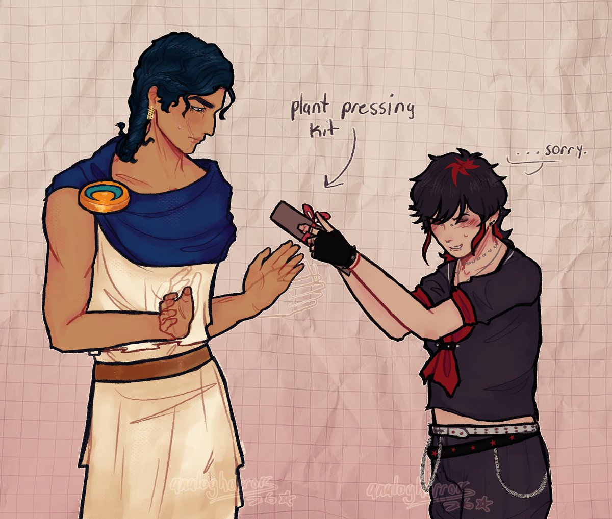 analoghorrors's tweet photo. sorry for making you relive the worst thing thats ever happened to you it wont happen again ❤️ #artfight #jjbaoc https://t.co/YMP0hbrGjf