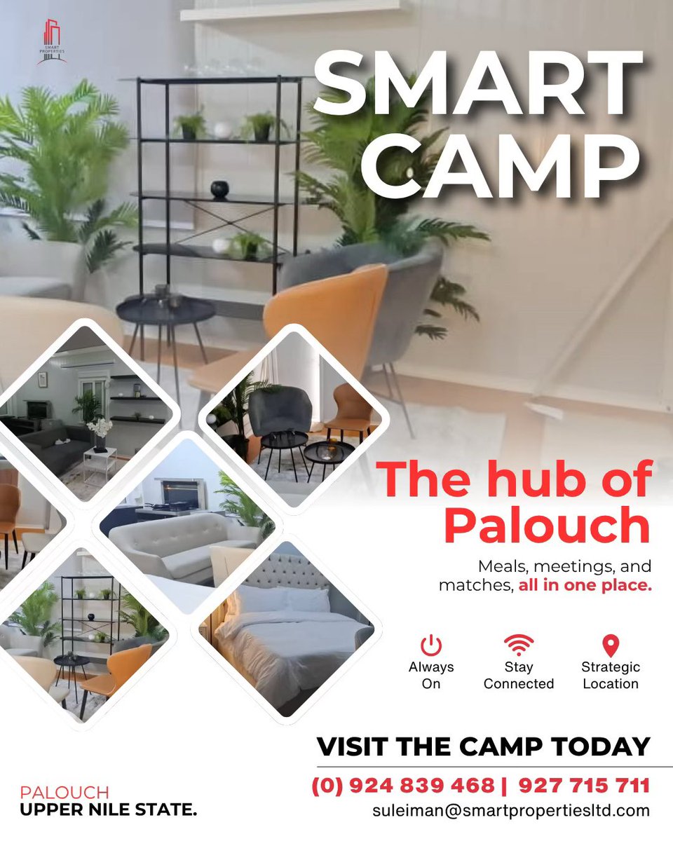 SmartPropJuba's tweet photo. A strategic destination for business and leisure in the heart of Palouch.

At Smart Camp, we provide a seamless hospitality experience designed for professionals, travelers, and organizations. From modern self-contained rooms and reliable connectivity to quality dining, https://t.co/RVZG4rjJMt