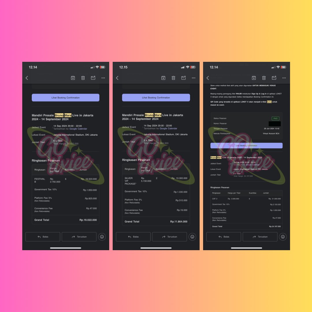 gotixiee's tweet photo. 2024 / BRUNO MARS live in Jakarta

🎫 SILVER VIP PACKAGE (2 tix)
🎫 FESTIVAL B (6 tix)
🎫 CAT 2 (6 tix)

#gotixieeproof https://t.co/zhs8MznPlu