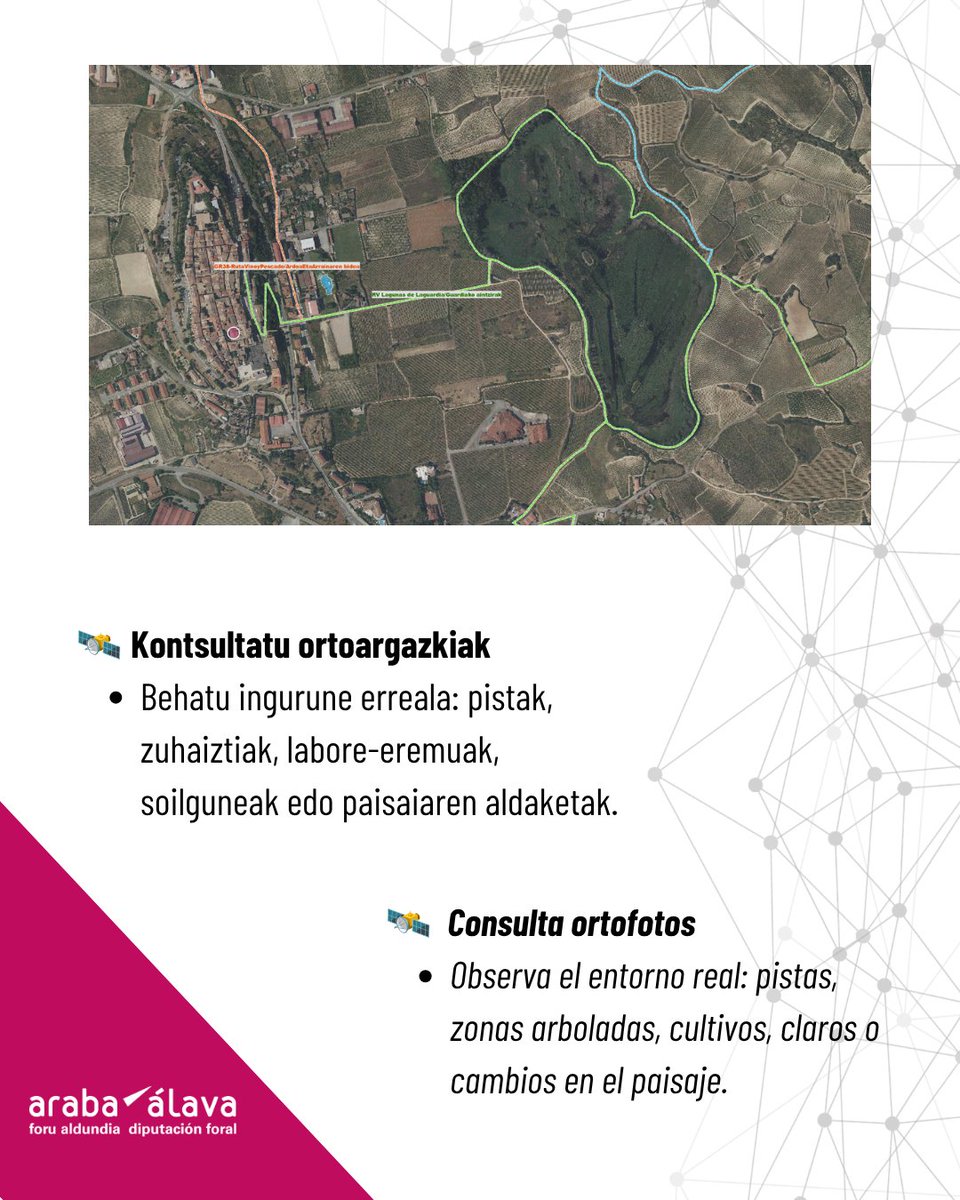GeoAraba's tweet photo. 🥾 GeoAraba también te ayuda a planificar tus rutas de senderismo por Álava.

En esta infografía te mostramos cómo puede ayudarte GeoAraba antes de salir al monte.

🔎 Explora GeoAraba: https://t.co/o4sxkIOlAW https://t.co/32yQ0Sir2J