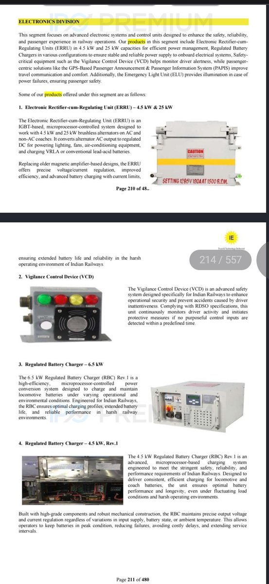 VivekChadha1996's tweet photo. IC Electricals- Applying with full force as valuations & manufacturing business is attractive as company is having inhouse R&D (cheap valuation (12.82 P/E @Fy26)

What caught my attention is manufacturing business of IC Electricals.

It's the product portfolio:
• Vigilance Control Devices (driver safety systems)
• Battery Chargers
• ERRUs (coach power management)
• Passenger Information Systems
• Alternators & Rotating Machines
• Railway Electronics Manufacturing 

On Railway Electrification the Growth ahead depends on:
🔧 OHE renewal/replacement (recurring)
🚄 New line construction (still electrified from day 1)
⚡ Rotating machines & railway electronics (separate vertical, 24+ products)

Export Opportunity- Where there's a real future angle (not now, but plausible):

Nepal, Bangladesh, Sri Lanka run similar broad-gauge, 25kV AC systems close to Indian Railways specs — lowest-friction export corridor if IC Electricals ever pursues it.

Africa's railway modernization (funded by Indian EXIM Bank lines of credit, e.g., Mozambique, Tanzania) sometimes pulls in Indian railway-equipment vendors as part of government-to-government deals — worth watching, not underwriting.

#ICElectricals #IPO