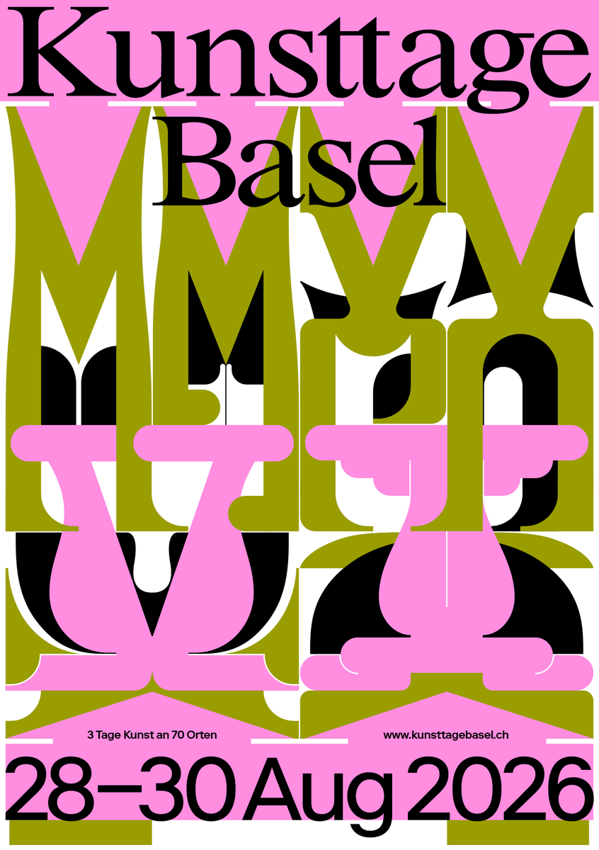 kunsttagebasel's tweet photo. 🩷 Kunsttage Basel: 3 Tage Kunst an 70 Orten
🗓️ 28.–30. August 2026 | Freitag – Sonntag | Basel und Umgebung
☀️ https://t.co/uyo5JXVtf4
#kunsttagebasel #kunsttage #basel #kunstbasel #art #kunst https://t.co/Ee8Fusc8X3