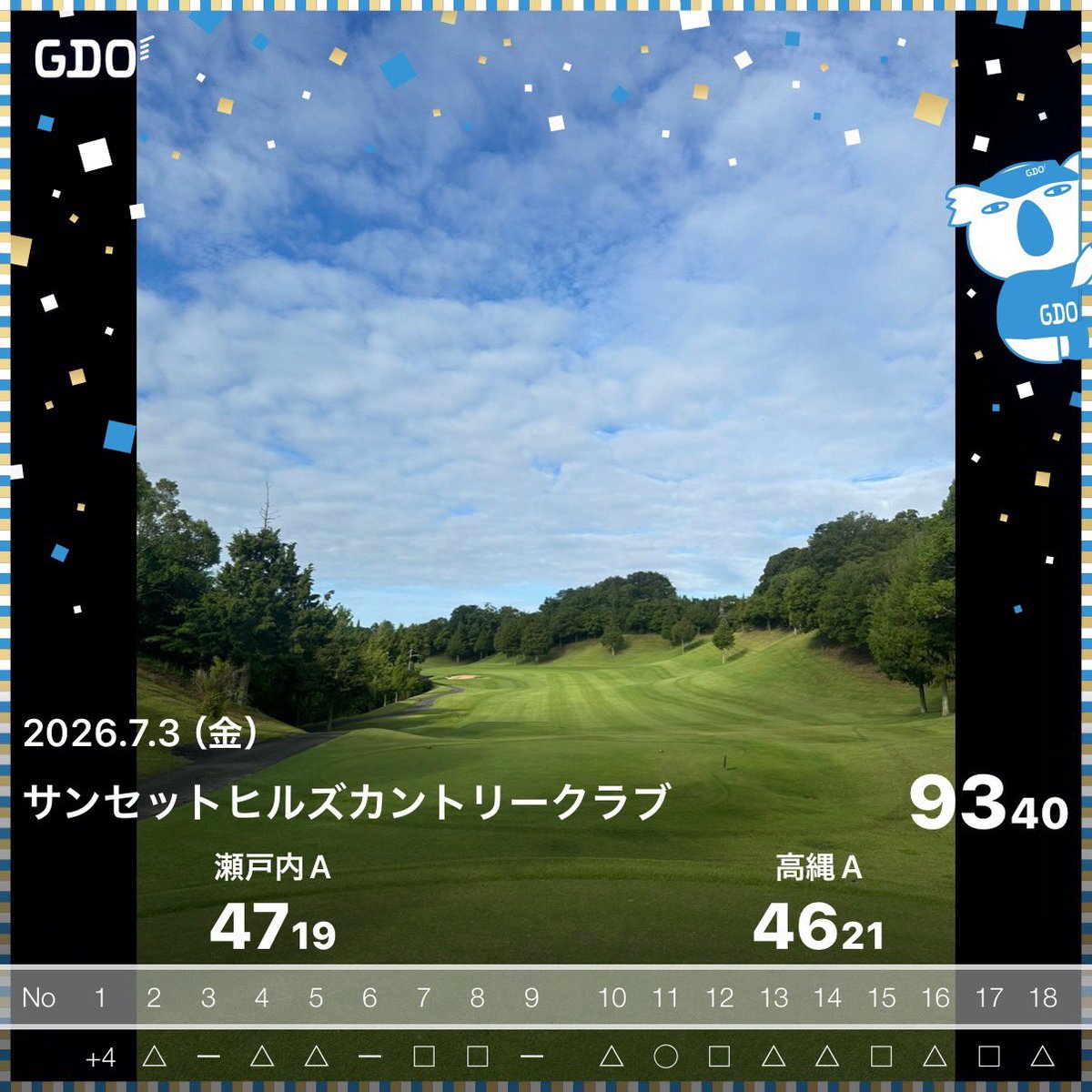 TO88411565's tweet photo. 今日は2組のプチコンペにお呼ばれしてきました⛳️
二桁倶楽部に戻ってまいりました🤩
パターはまだ慣れないけど、ウェッジはいい感じ😍
バンカーとアプローチが改善の兆し⭐️😁 https://t.co/wb8PHfPFYG