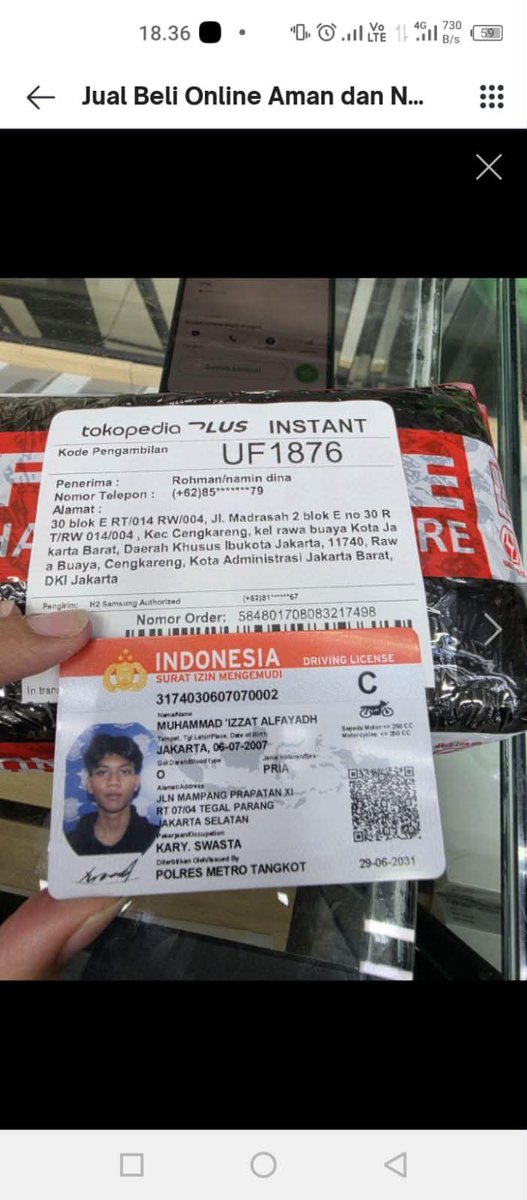 KopiSusuu23's tweet photo. Gais kalo ada yang kenal atau yang liat dia tolong info yaa , jd temen aku pesen hp di tokped pesanan instant yg harus nya dateng tepat waktu malah hp nya di bawa kabur sama ini orang, tolong @grabid @grabid bertanggung jawab atas orang ini , karna dia ga amanah...
cc: saffajnrr https://t.co/HJ6UsLqhhC
