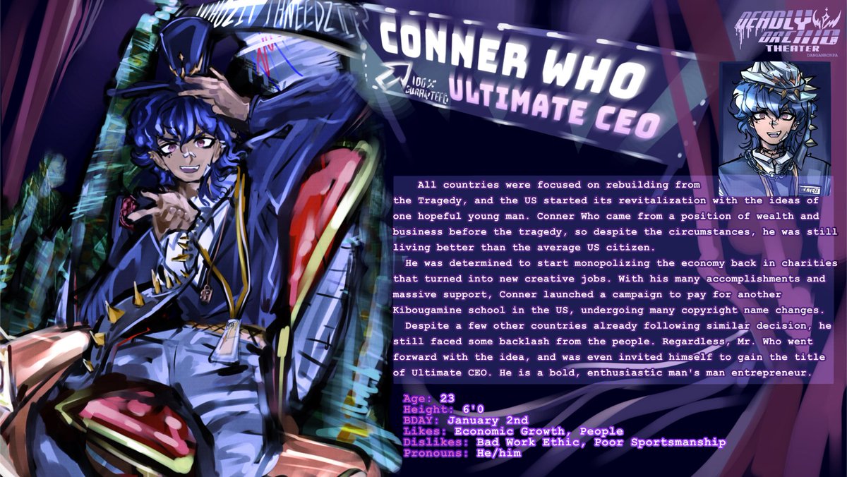 deadlyorchidthr's tweet photo. Conner Who, The Ultimate CEO https://t.co/y28lgin0O8