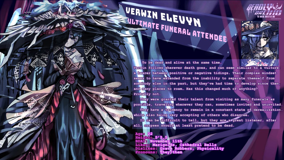 deadlyorchidthr's tweet photo. Verwin Elevyn, The Ultimate Funeral Attendee https://t.co/0nbY9ugshG