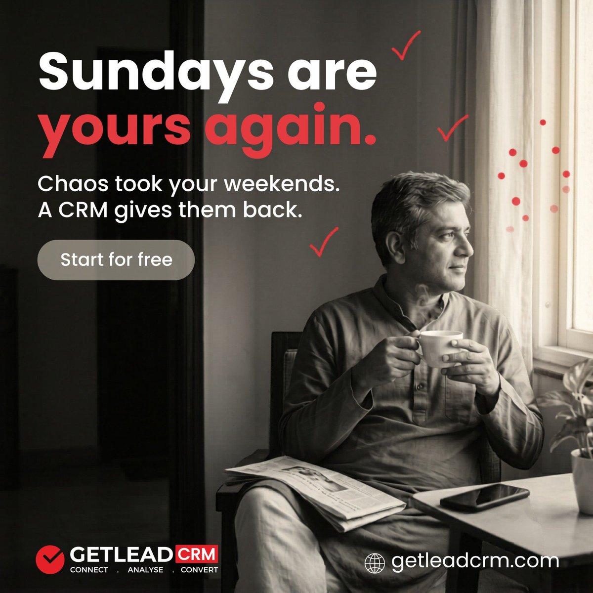 getleadconnect's tweet photo. Your business deserves your focus—not your weekends

With Getlead CRM, reclaim your Sundays while your business keeps moving forward.

Connect with us for a free demo. 
+91 8453555000
https://t.co/m5B6yMAcQa

#crmsoftware #leadmanagementsoftwarecrm #customerrelationshipmanagement https://t.co/Xcy1PaIgIk