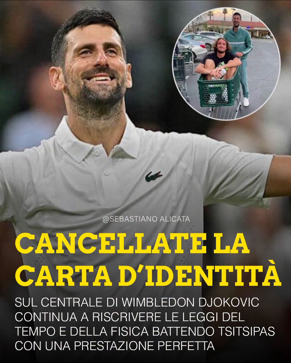 itsmeback_'s tweet photo. Avanti così immenso #Nole!

#Wimbledon  #Djokovic

Ed eccoci ancora qui. A 39 anni suonati, #NovakDjokovic preferisce continuare a riscrivere le leggi del tempo e della fisica piuttosto che subirle. Nel secondo turno di Wimbledon, è sceso in campo sul prato che ha eletto a suo tempio personale. E lo ha fatto con l'anima completamente centrata, una grinta immensa e una focalizzazione spaventosa, rasentando la perfezione tennistica assoluta. 

L'incontro inizia tardi, le ombre della notte londinese incombono sul Centrale, ma Nole sembra avre un'urgenza feroce dentro: parte a tavoletta, aggredendo ogni singolo scambio fin dal primo quindici, con l'impressione nitida di voler archiviare la pratica nel minor tempo possibile.

Dall'altra parte della rete c'è il 27enne greco Stefanos Tsitsipas. Non un rivale qualsiasi. Parliamo di un ex numero 3 del mondo, un finalista Slam, un talento purissimo che in passato ha dimostrato di avere il braccio e il cuore per incendiare i palcoscenici più prestigiosi della terra e del cemento. Ma Stefanos è anche un ragazzo che non ha mai nascosto la sua immensa venerazione per Nole, definendolo da sempre, senza mezze misure, il più grande di tutti i tempi.

E dietro questo immenso rispetto c'è un retroscena che profuma di passaggio di consegne. Pochi mesi fa, quando Nole si è trasferito a vivere a Vouliagmeni, a due passi da Atene, Tsitsipas lo ha invitato a una cena privata a due, durata ore. Una serata che il greco ha descritto con gli occhi lucidi come "un vero punto di svolta" per la sua vita. Stefanos lo ha riempito di domande, voleva rubare i segreti della sua longevità paranormale, della sua alimentazione e della sua forza mentale. E Djokovic, da vero leader carismatico, ha aperto, come fa sempre d’altronde, i forzieri della sua conoscenza con una generosità disarmante. 

Stasera, però, la poesia della diplomazia andava messa da parte. I segreti confessati a tavola diventano lame sul prato più famoso del mondo. Tsitsipas accetta il duello e gioca in modo spavaldo e a viso aperto, ma il primo set si trasforma in un monologo serbo da brividi: 6-3 Nole in appena 27 minuti. Game fulminei. Sembra una macchina del tempo che ci riporta al tennis d'erba all'antica, dove il servizio domina e la palla schizza via velocissima, tanto che a fine parziale si contano ben 6 ace a testa.

Nel secondo set la pressione psicologica di Nole diventa un macigno insostenibile. Djokovic prende il controllo totale del match, telecomandando il gioco con una battuta di un'efficacia spaventosa. È un tennis controllato, chirurgico e glaciale, fino alla zampata micidiale sferrata proprio nel decimo game: 6-4 in 36 minuti. Il punteggio è una fotografia che fa quasi paura: solo 6 errori gratuiti in due set. Praticamente un uomo in missione.

Nole ha fretta, molta fretta. C'è una famiglia che lo aspetta nel box e lui vuole regalarsi una serata pulita, senza prolungare l'agonia fisica. E infatti, il terzo set è una sinfonia d'autore che si chiude con un pesantissimo 6-2. 

A fine partita, con il Centrale ai suoi piedi, il più grande tennista di tutti i tempi rilascia dichiarazioni che fanno venire la pelle d'oca: «Mi sento benissimo. L’ho detto così tante volte, ma cerco di non dare per scontato il fatto di giocare a Wimbledon. È il mio torneo preferito fin dall’infanzia. Non penso che sia un cliché, ma l’età è solo un numero». 

Quelle parole dette col sorriso sono l'ennesima prova di una mente fuori dal comune. Qualche mese fa regalava consigli a cena al ragazzo che sognava di batterlo; stasera sul Centrale gli ha mostrato che la distanza tra un ottimo giocatore e una leggenda non si misura in anni, ma in fame. Godiamocelo finché dura, perché un altro così probabilmente non nascerà mai più. Chapeau, leggenda.

- Sebastiano Alicata