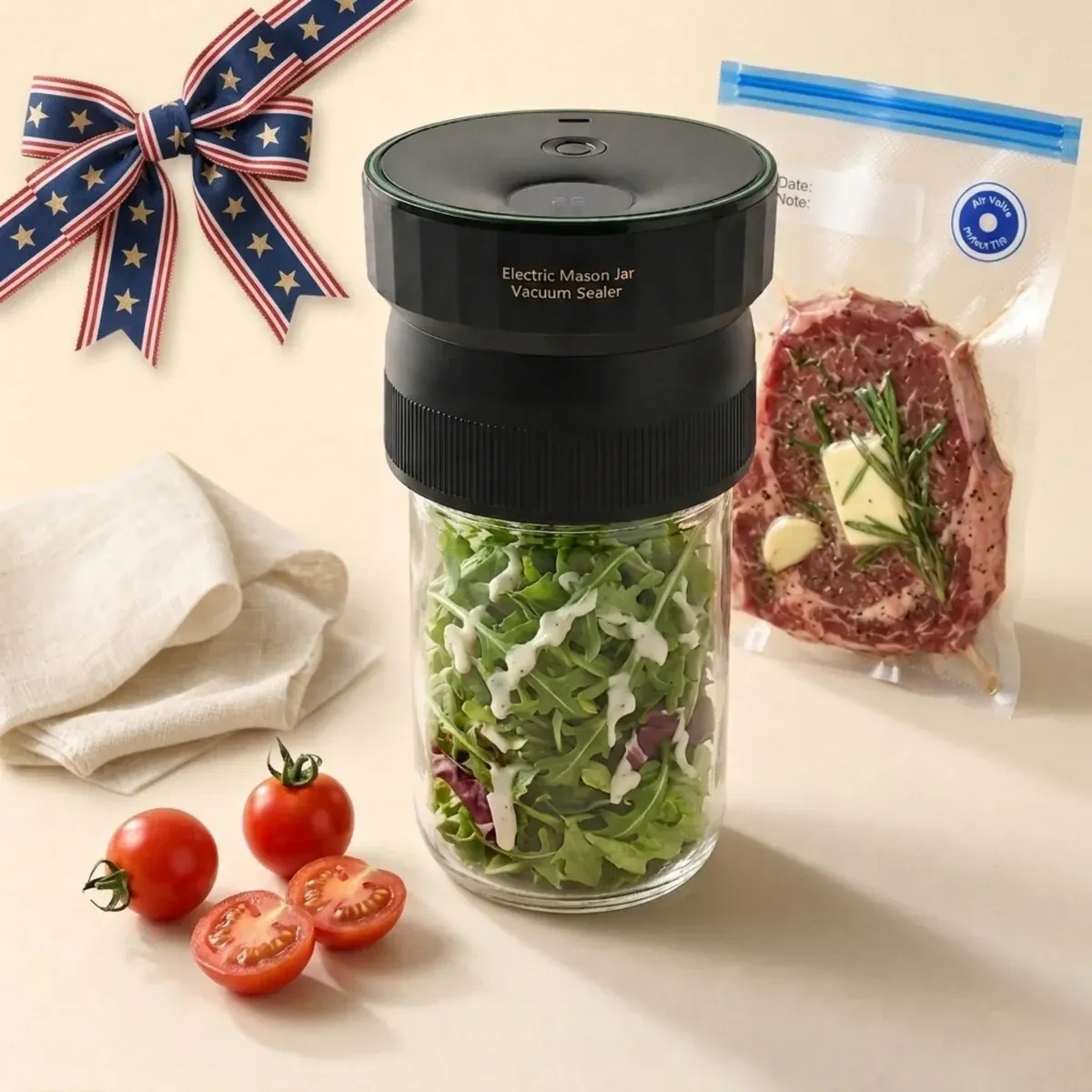 haoruixin2025's tweet photo. 🫙🥩🍷 One device, three uses!
VP09 seals mason jars, vacuum bags, and wine bottles for everyday freshness.
🛒https://t.co/rOvJ6OBROF
#heiyokitchen #vp09 #foodstorage #vacuumsealer https://t.co/MQ6e8dYPju