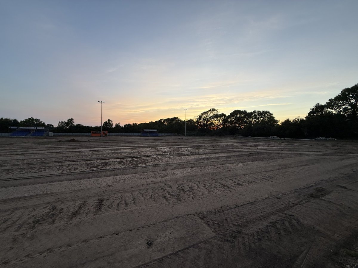 AFCPortchester's tweet photo. Morning Royals Army - the green green grass of home has almost completely gone now.

Here are the latest images showing progress of works at The OnSite Group Stadium. https://t.co/gkFGfVzu8P