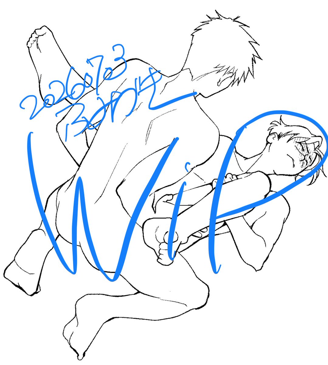 fumizuki27's tweet photo. 現パロkkir進捗
まぐわい描くの難しいけど楽しー！ https://t.co/DXSUa7RG1V