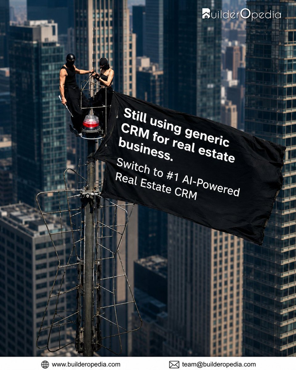 BuilderOpedia's tweet photo. Generic CRMs can only take your real estate business so far.
Upgrade to an AI-powered solution designed specifically for developers, brokers, and sales teams. 

#BuilderOpedia #RealEstateCRM #AIinRealEstate #EmpireStateBuilding #viral #Trend https://t.co/AGpyJ1cVFX