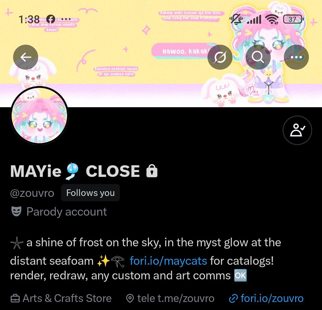 chesatelier's tweet photo. Hallo semua ada yang tau ga yah kk mayie ini kemana? Sudah 2 bulan custom shape ku belum jadi, aku sudah chat di dm/tele nya tapi tidak kunjung dijawab. Barang kali ada yang tau kontak kk ini/bisa hubungi kontaknya kasih tau ke aku yah🥲

Help rt yah teman teman! https://t.co/fTKXL7zVJN