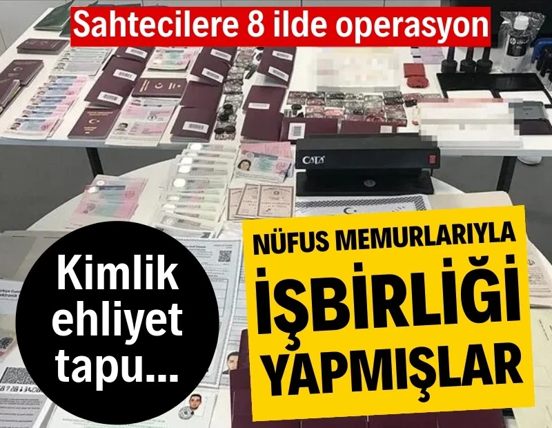 nefesgazete's tweet photo. 8 ilde sahte belge operasyonu: Nüfus memurlarıyla işbirliği yapmışlar 

https://t.co/jS6RzZYel8 https://t.co/xiPqH5lS9M