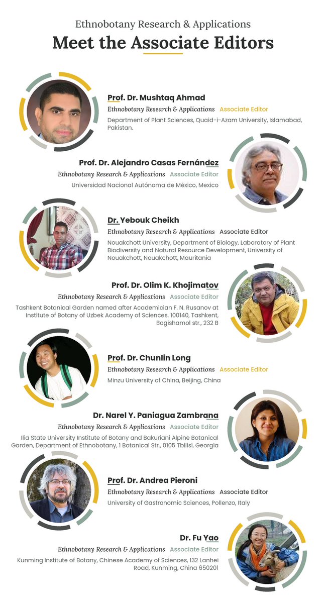 1234eraa's tweet photo. Meet ERA Associate Editors 🌿

#Ethnobotany #ERA #AssociateEditors #EthnobotanyResearch #Botany #TraditionalKnowledge https://t.co/rs1uEyWWSr