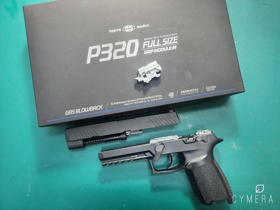 nagatoseikou's tweet photo. マルイP320一体式　フルーCNC TDCホップアップチャンバーT1サンプルテスティングです！

#tokyomarui
#p320
#ttiairsoft https://t.co/h80QO9tojB