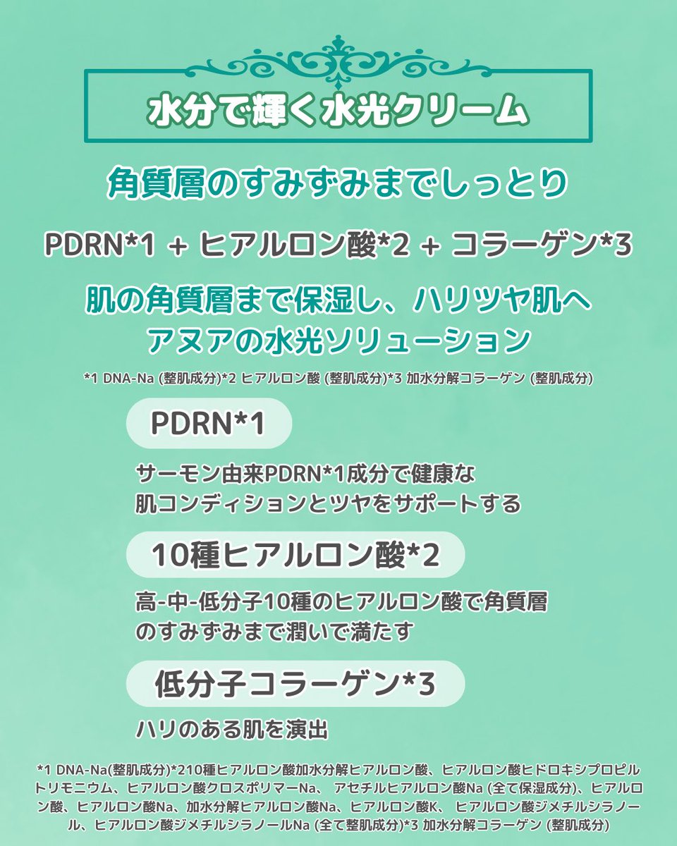 colorful_asia's tweet photo. カラフルアジア新商品入荷📢

ANUA PDRN ヒアルロン酸100モイスチャライジングクリーム

角質層のすみずみまでしっとり！
水光クリーム✨

乾燥肌の方には特におすすめ🙆‍♀️
ぜひお得にゲットするならカラフルアジアまで😊

#カラフルアジア
#水光クリーム
#アヌア https://t.co/5pGYigLLiO