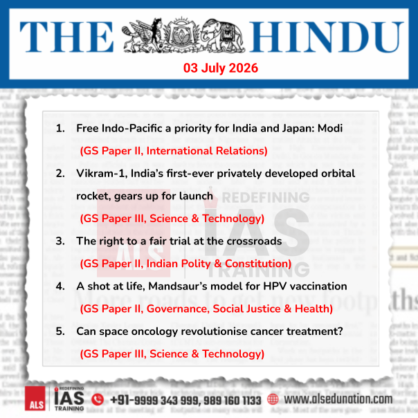 ALS_IAS's tweet photo. The Hindu- July 03, 2026
#Thehindu #UPSCNewspaper #CurrentAffairs #DailyCurrentAffairs #UPSCPreparation #IASPreparation #CivilServicesExam #ALSIAS #IAS #UPSC #civilservices #civilservicesexam #UPSCaspirants #NewsAnalysis https://t.co/QF3twFkzkD