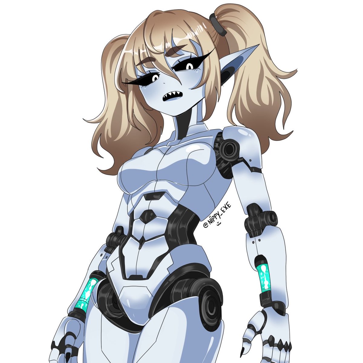 Nippy_EXE's tweet photo. drew my robot sister (and best mod) @YABATAINA #robotgirl #robotvtuber #robot #mecha https://t.co/2CDtR5jxNl