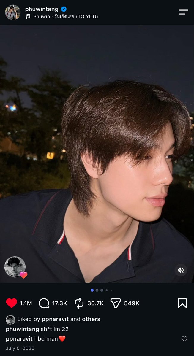 PPWblossom's tweet photo. Wait… is Phuwin going to remove his pinned photo? 😭 I’m so used to seeing it. https://t.co/48K4HpPzno