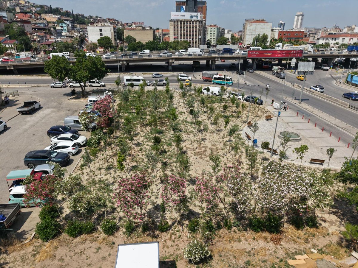 izmirbld's tweet photo. Kemer’de uzun yıllar atıl durumda kalan alanı mikro orman projesi kapsamında yeniden düzenledik. 127 ağaç ve 2 bini aşkın bitkiyi toprakla buluşturarak kentimize yeni bir yeşil alan kazandırdık. 

Dinlenme alanları ve süs havuzuyla tamamlanan düzenleme, bölgenin yeşil dokusunu güçlendirecek. Kentimizde doğayla uyumlu yaşam alanlarını artırmak için çalışmalarımızı sürdürüyoruz.